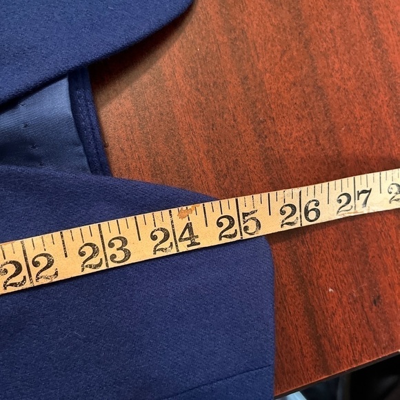 Vintage Pendleton 100% Virgin Wool Blazer Women Sz 10 Blue 3 Button Suit Jacket - Picture 12 of 13